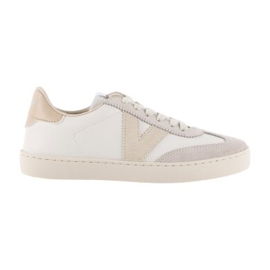 victoria Sneaker Berlin Ciclista (Lederoptik/Velourleder) - weiss/beige