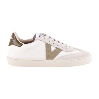 victoria Sneaker Berlin Ciclista (Lederoptik/Velourleder) - weiss/safari