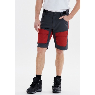Whistler Trekking-Wanderhose Eric Short (atmungsaktiv) kurz grau/rot Herren