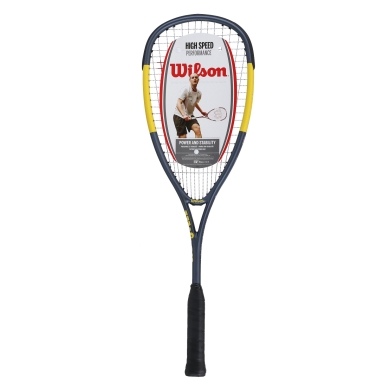 Wilson Squashschläger Hammer Lite (120g/kopflastig) grau/gelb - besaitet -