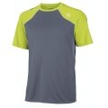 Wilson Tennis-Tshirt Well Equipped grau/lime Herren