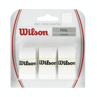 Wilson Overgrip Pro Perforated 0.55mm weiss 3er