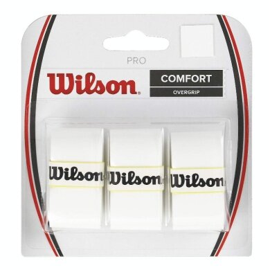Wilson Overgrip Pro 0.6mm weiss 3er