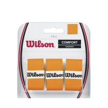 Wilson Overgrip Pro 0.6mm (Komfort/glatt/leicht haftend) orange 3er
