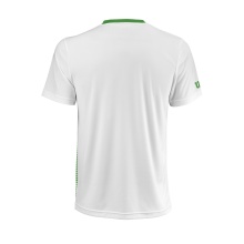 Wilson Tennis-Tshirt Team Striped #18 grün/weiss Herren