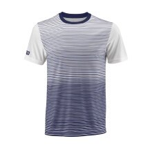 Wilson Tshirt Team Striped dunkelblau/weiss Herren