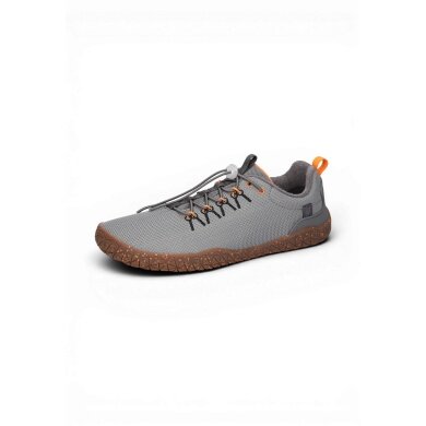 Waldläufer Barfussschuhe H-Boris Ripstop (anatomisch Zehenbox, flexible Sohle) dunkelgrau/braun Herren