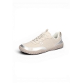 Waldläufer Barfussschuhe H-Britt Sparkle Embo (anatomisch Zehenbox, flexible Sohle) beige Damen
