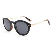 Wave Hawaii Sonnenbrille Macapa schwarz/braun - 1 Brille mit Schutzhülle