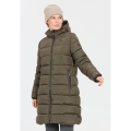 Whistler Winter-Steppmantel Amaret Long Puffer Jacket (warm, wasserdicht, winddicht) Black Ink dunkelgrün Damen