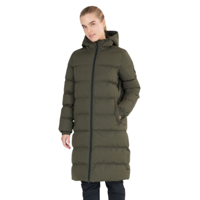 Whistler Winter-Steppmantel Abella Long Padded (Kapuze, warm, atmungsaktiv) dunkelbraun Damen