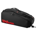 Wilson Tennis-Racketbag Clash V3 (Schlägertasche, 2 Hauptfach) 2025 schwarz 6er