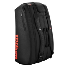 Wilson Tennis-Racketbag Clash V3 (Schlägertasche, 3 Hauptfach) 2025 schwarz 15er