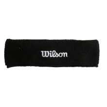 Wilson Stirnband (90% Baumwolle) schwarz - 1 Stück