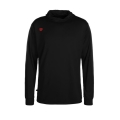 Wilson Sport-Langarmshirt Fundamentals Hooded mit Kapuze schwarz Herren