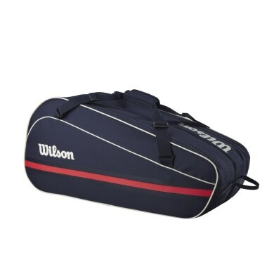 Wilson Racketbag Team Bag 2025 (Schlägertasche, 2 Hauptfächer) navyblau 6er