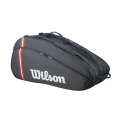 Wilson Racketbag Tour Bag 2025 (Schlägertasche, 2 Hauptfächer, Schuhfach) schwarz 12er