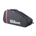 Wilson Racketbag Tour Bag 2025 (Schlägertasche, 2 Hauptfächer) schwarz 6er