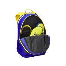 Wilson Tennis-Rucksack Minions 3.0 Tour Junior/Kinder (Hauptfach, Schlägerfach) blau/gelb