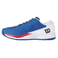 Wilson Tennisschuhe Rush Pro Ace Clay/Sandplatz (Stabilität, 2E/weit) 2025 blau/weiss Herren