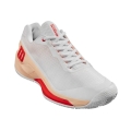 Wilson Tennisschuhe Rush Pro 4.0 Clay/Sandplatz 2024 weiss/peach Damen