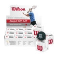 Wilson Squashball Staff (roter Punkt, Speed mittel) schwarz - <b>12 Bälle im Karton</b>