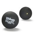 Wilson Squashball Staff (1 gelber Punkt, Speed langsam) schwarz - 1 Ball