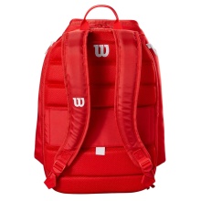 Wilson Tennis-Rucksack Super Tour (Hauptfach, Schlägerfach) 2025 rot