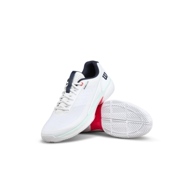 Wilson Tennisschuhe Rush Lite 5.0 Clay/Sandplatz weiss/mint/coral Herren