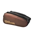 Wilson Tennis-Racketbag Super Tour Pro Staff V14 (Schlägertasche, 2 Hauptfach) bronzebraun 9er