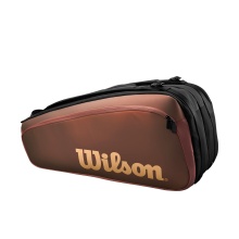 Wilson Tennis-Racketbag Super Tour Pro Staff V14 (Schlägertasche, 2 Hauptfach) bronzebraun 9er