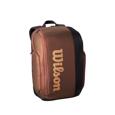 Wilson Tennis-Rucksack Super Tour Pro Staff V14 (Hauptfach, Schlägerfach) bronzebraun