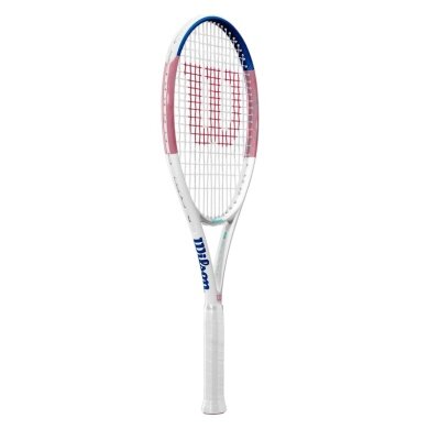 Wilson Tennisschläger Allure 105in/295g/Freizeit 2025 weiss/rosa/blau - besaitet -