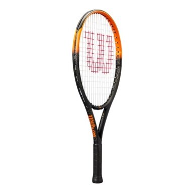 Wilson Kinder-Tennisschläger Burn Spin JR 24in (8-10 Jahre) 2025 schwarz/orange - besaitet -