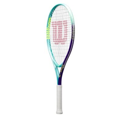 Wilson Kinder-Tennisschläger Intrigue 25in (9-12 Jahre) 2025 mint/blau - besaitet - Mädchen