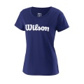 Wilson Tennis-Shirt Team Logo #18 dunkelblau Damen