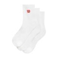 Wilson Tennissocken Quarter Logo weiss Herren - 3 Paar