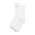 Wilson Tennissocken Crew Logo weiss Herren - 3 Paar