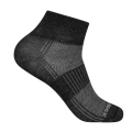 Wrightsock Sportsocken Quarter Coolmesh II (dünn, atmungsaktiv, bequem) schwarz/grau - 1 Paar