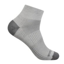 Wrightsock Sportsocken Quarter Coolmesh II (dünn, atmungsaktiv, bequem) titaniumgrau - 1 Paar