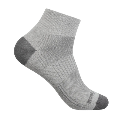 Wrightsock Sportsocken Quarter Coolmesh II (dünn, atmungsaktiv, bequem) titaniumgrau - 1 Paar
