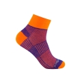 Wrightsock Sportsocken Quarter Coolmesh II (dünn, atmungsaktiv, bequem) royalblau/orange - 1 Paar