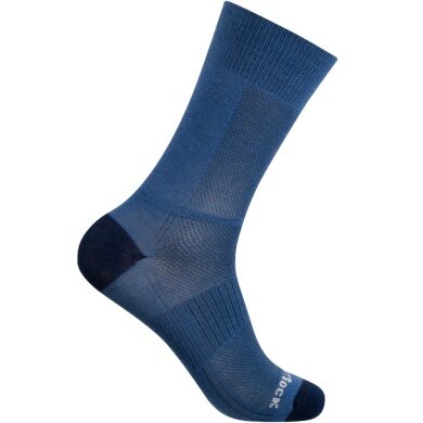 Wrightsock Sportsocken Crew Coolmesh II (dünn, atmungsaktiv, bequem) seeblau/navyblau - 1 Paar
