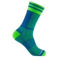 Wrightsock Sportsocken Crew Coolmesh II (dünn, atmungsaktiv, bequem) blau/grün - 1 Paar