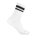 Wrightsock Tennissocke Crew Stride (wadenhoch, mitteldick, Anti-Blasen-Socke) weiss/schwarz - 1 Paar