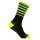 Wrightsock Alltag-Wandersocke Crew Eco Explore (Anti-Blasen-Socke) schwarz/gelb - 1 Paar