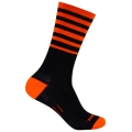 Wrightsock Alltag-Wandersocke Crew Eco Explore (Anti-Blasen-Socke) schwarz/orange - 1 Paar