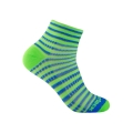 Wrightsock Sportsocken Quarter Coolmesh II (dünn, atmungsaktiv, bequem) grün/blau/grau - 1 Paar