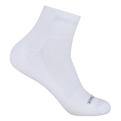Wrightsock Sportsocken Quarter Endurance (knöchelhoch, Anti-Blasen-Socke) weiss - 1 Paar