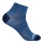 Wrightsock Sportsocken Quarter Coolmesh II (dünn, atmungsaktiv, bequem) seeblau/navyblau- 1 Paar